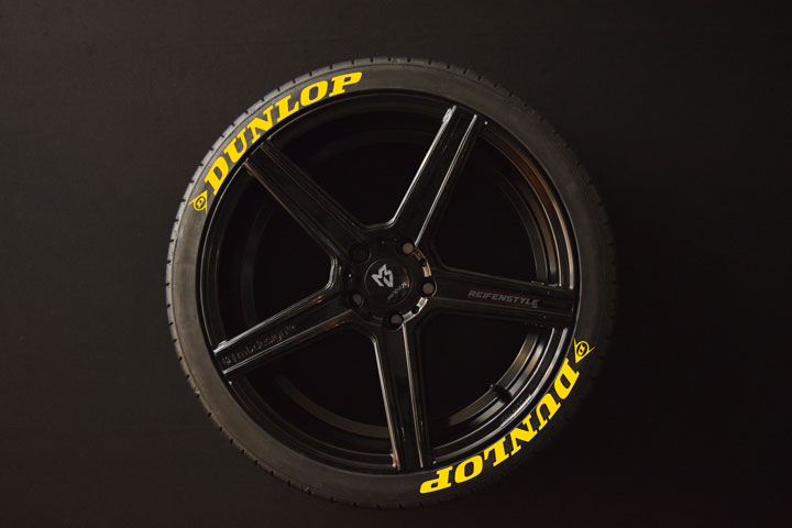 Dunlop - Reifenmarken -  - Individuelle Reifenaufkleber und  Reifenbeschriftung